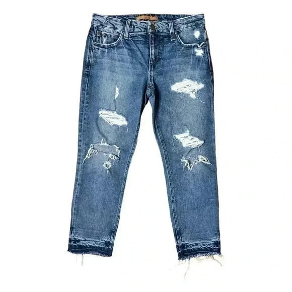 Joes Jeans The Billie Crop Slim Boyfriend Women’s Size 25 Blue Denim - Picture 1 of 7